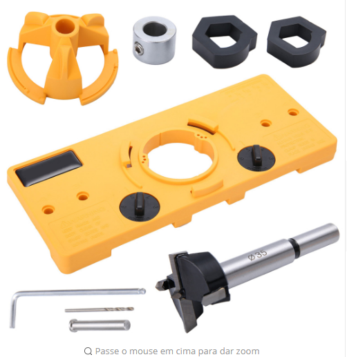 1064946477907.png 35 MM Cup Style Guide To Drill Bit Hint Bit Boring Drill Hole Port Locator Drill Guide For Kreg Jig Wood Working Tools DIY Drill Tool