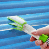 Double head with rag blinds cleaning brush household dusting brush dashboard keyboard brush