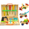 Children's Maintenance And Management Of Wooden Toolbox Toys Simulation Disassembly And Assembly Multi-purpose Woodworking