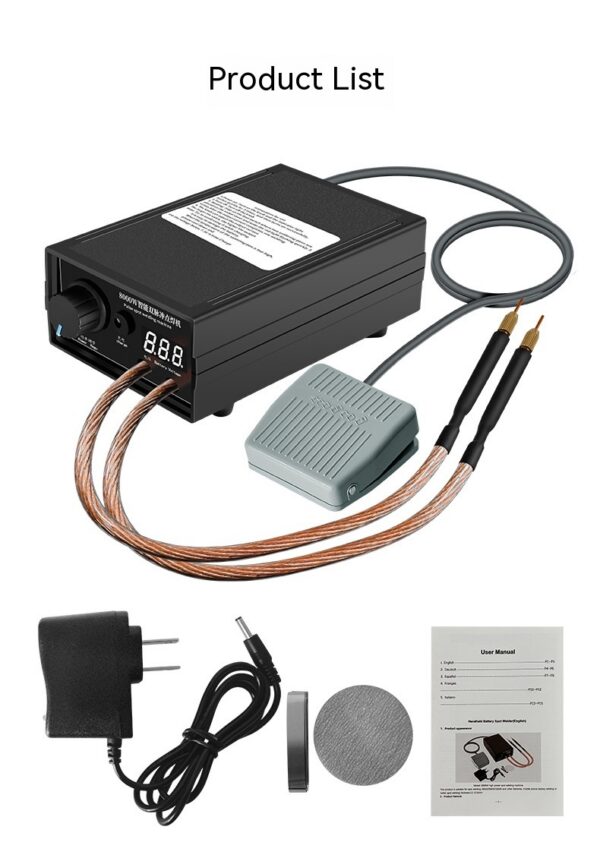 1722182267486474240.jpg Portable Spot-welder Rechargeable Lithium Battery Spot-welder High Power Household Full Set Welding Machine