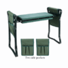 Foldable Outdoor Lawn Bench Chair With Tool Pouch Garden Rest