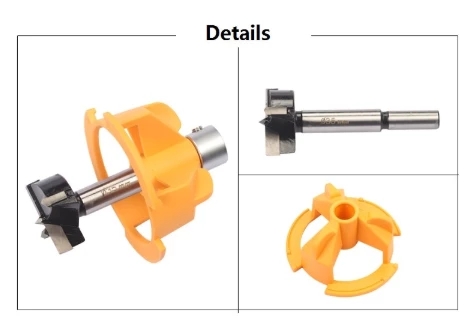 308247236070.jpg 35 MM Cup Style Guide To Drill Bit Hint Bit Boring Drill Hole Port Locator Drill Guide For Kreg Jig Wood Working Tools DIY Drill Tool