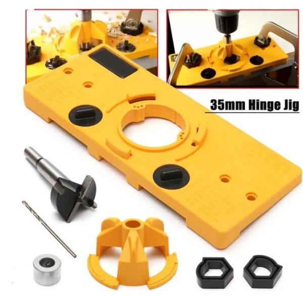 43322909111331.jpg 35 MM Cup Style Guide To Drill Bit Hint Bit Boring Drill Hole Port Locator Drill Guide For Kreg Jig Wood Working Tools DIY Drill Tool