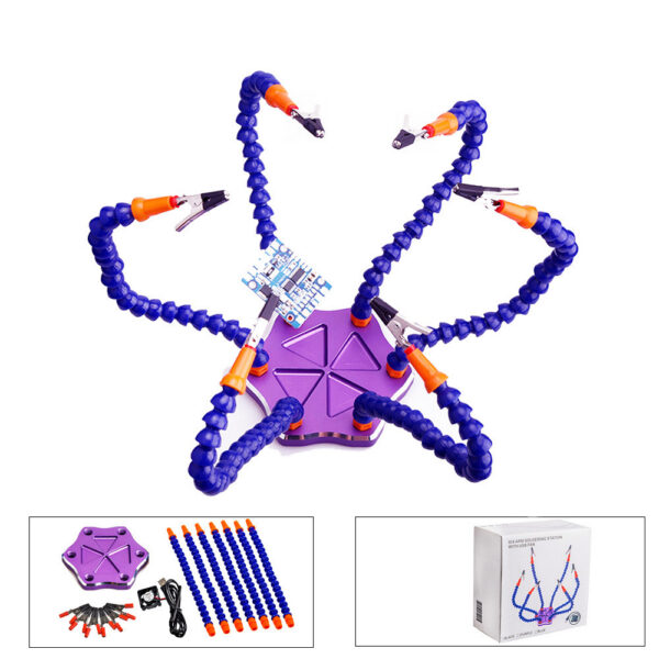 b3bd6bdd-e0ac-44d9-bae7-36eb49c4ad7a.jpg Model Repair Tool Six Jaw Multi Function Aluminum Alloy Welding Station