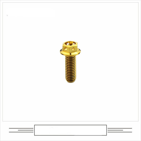 be84635a-5a05-4415-84bf-ce13642999f1.jpg EFsolid Titanium Alloy Flange Head Screw Head Floor Empty Motorcycle Modified Screw