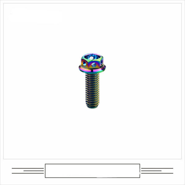 d3143438-1de3-4200-84ab-af4cc19299b9.jpg EFsolid Titanium Alloy Flange Head Screw Head Floor Empty Motorcycle Modified Screw