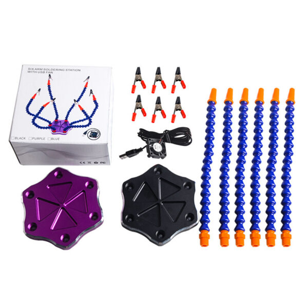 ef64b5b6-c140-4834-a413-3a8749fe8f60.jpg Model Repair Tool Six Jaw Multi Function Aluminum Alloy Welding Station